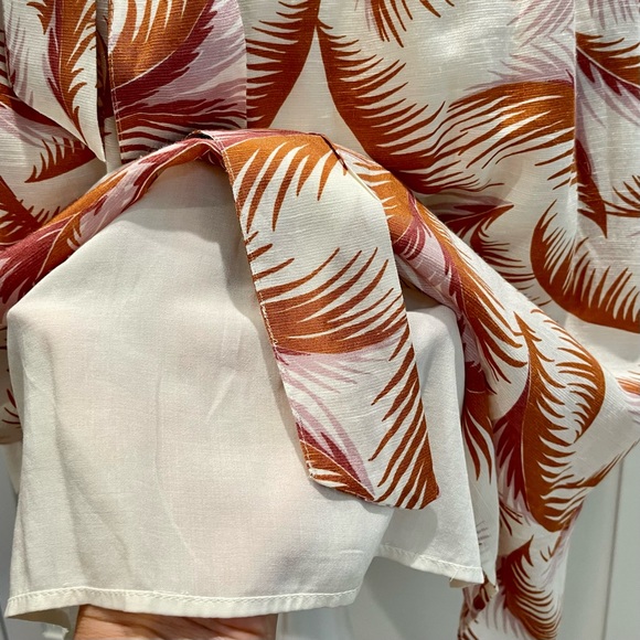 Anthropologie - Transitional Brown & Purple Print Dress with Pockets / Large - Picture 6 of 16